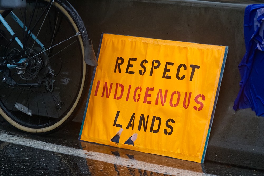 A view of sign "Respect Indigenous Lands" in Vancouver | TeamsynerG Global Consulting